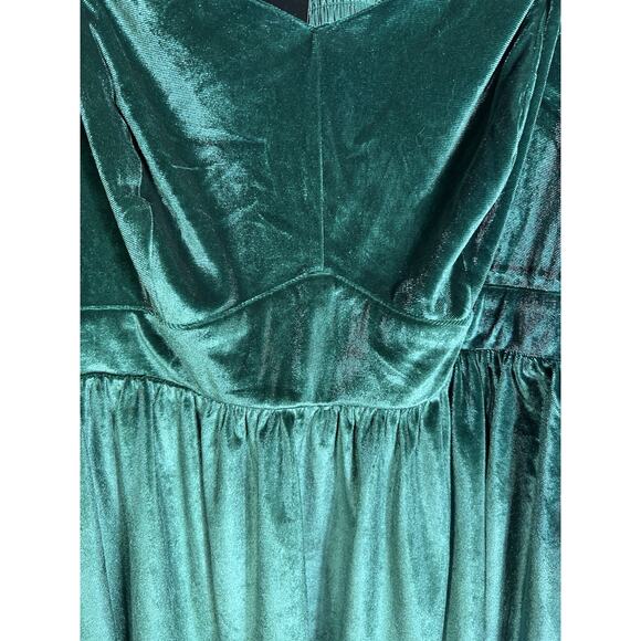 Torrid Plus Size L Velvet Corset Peplum Top Whimsygoth Fairy Witch Holiday Top - Picture 10 of 14